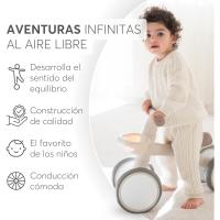 Bicicleta Sin Pedales ZIPI, Correpasillos Bebé de 1 a 3 Años, Bicicleta Equilibrio, Bici Bebé con Canasta, Ajustable, Juguete para Niños, Regalo Bebé, Beige - details 6