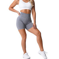 Pantalones Cortos de Fitness para Mujer NVGTN Scrunch Sin Costuras de Spandex Elásticos Transpirables con Efecto Levantador de Cintura para Deportes de Ocio y Correr - details 8