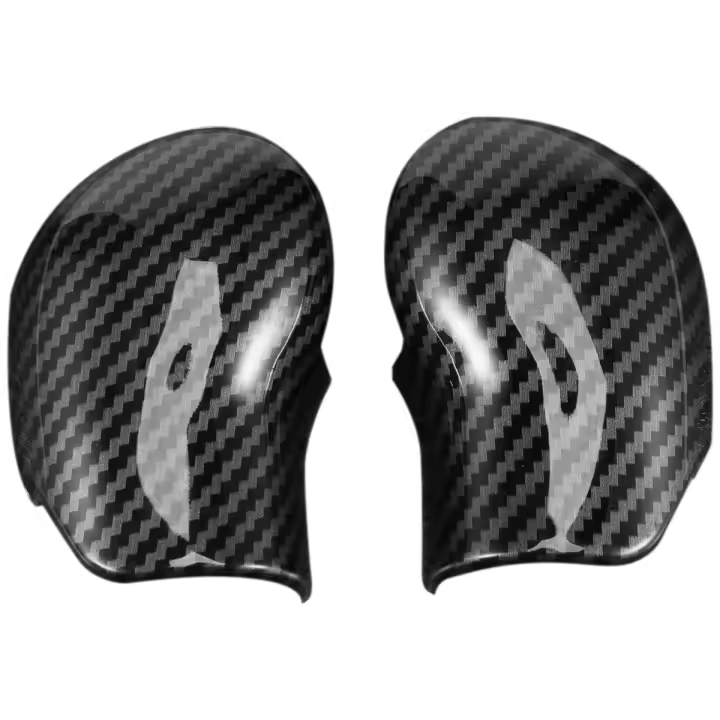 Cubierta de perilla de cambio de marchas Interior de fibra de carbono, embellecedora manija, botones de manga, pegatina de cubierta para Skoda Octavia A7 Superb Fabia - 1