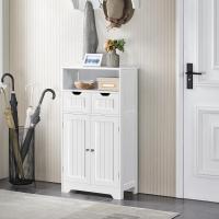 Cajones Mara Auxiliar Cocina Estante Ajustable Salón Entrada 60 x 30 x 104,5 cm Blanco - details 6