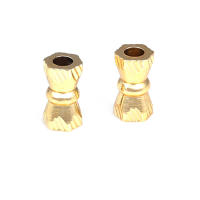 Cuentas de Pulsera de Brasso Dorado Mate Forma de Cilindro Ideal para Hacer Joyería DIY - details 14