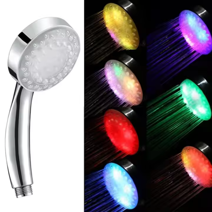 Cabezal de ducha LED con Control Digital de temperatura, rociador de ducha con 3 modos de pulverización, filtro de ahorro de agua con luz LED, ahorro de Ducha - 1