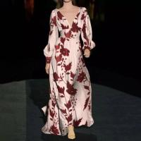 Vestidos verdes de verano 2025 con cinturón, elegantes, para ir al trabajo, de manga larga, para interiores de empresa grande, con cuello en V - details 5