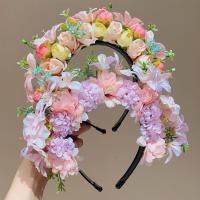 Tocado de flores con cabeza de Quanzhou, guirnalda de flores de estilo étnico, accesorios para el cabello, accesorios de fotografía - details 3