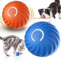 Bola de juguete electrónica para perro, bola móvil inteligente, salto automático, bola rodante para mascotas, juguete para cachorros, regalos de cumpleaños, naranja - details 1