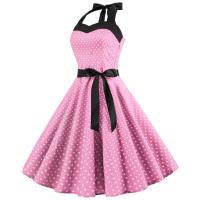 Vestido de verano para mujer 2025 - Sin tirantes, lunares, estilo vintage, falda amplia en línea A, talla grande - details 16
