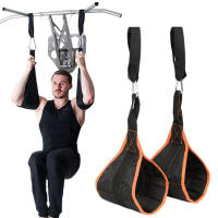 1 par de correas abdominales colgantes para Fitness, barra de tracción, bandas de asistencia para músculos abdominales, correas para levantar piernas y rodillas, cinturón de entrenamiento - details 1