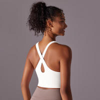 -Chaleco de yoga con espalda cruzada, ropa interior sin costuras, sujetador deportivo de alto impacto, secado rápido, adelgazante - details 4