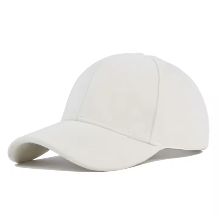 Gorra de Béisbol Retro de Ante Gorra de Calle Ajustable con Visera de Protección Solar - 1