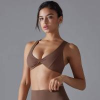 Chaleco de nailon de color sólido para yoga para mujer, sujetador deportivo transpirable, secado rápido - details 4