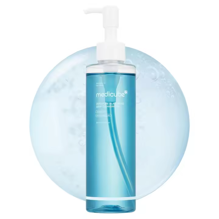 medicube Zero Pore Blackhead Deep Cleansing Oil Desmaquillante para todo tipo de piel, Limpiador facial hidratante diario, - 1