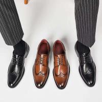 Nuevo diseño que mejora los zapatos hechos a mano de fiesta italiana, par de zapatos formales clásicos y pares de cuero de moda Oxford para hombres - details 4