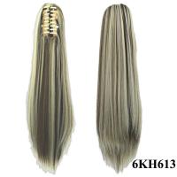 Accesorios para el cabello de fibra resistente al calor para mujer, extensión de cabello, cola de poni, peluca larga y recta, pinza para cola de caballo - details 9