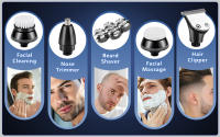 Afeitadora eléctrica de 7 cabezales con carga inalámbrica, perfecta para necesidades de cabello, barba y Raspador - details 2