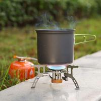 Camping Gas Stove, 3500W Portable Backpacking Stove with Piezo Ignition, Portable Burner, Camping Stove Adapter and Carrying Cas - details 11