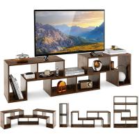 Libre con Estantes Abiertos, para TV hasta 65 Pulgadas, Soporte de TV Multifuncional de Madera, para - details 1