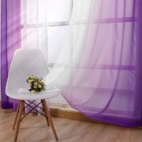 Cortinas De Ventana Gradiente Semi Transparentes Para Dormitorio Y Sala De Estar Bloqueo De Calor Sin Capa Doble Material Poliéster Modernas Con Borlas En Lado Instalación - details 40
