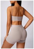 Ropa cómoda de yoga para mujeres, corbatas cortas sin mangas, material de nailon de estilo sólido - details 14