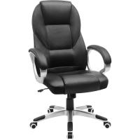 Giratoria Oficina, Estudio, Ergonómica, PU, ​​con Ruedas, Negro, 76x66x32 - details 0