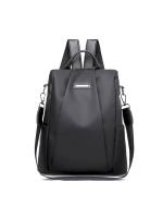 Mochila de viaje lona Oxford impermeable para Mujer, Bolso hombro Doble antirrobo nylon, a - details 3