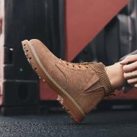 Nueva moda botas altas para hombre botas casuales para hombre al aire libre montañismo en la jungla botas de plataforma de fondo ancho - details 7