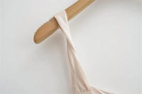 Vestido de Verano para Mujer Cintura Adelgazada, Hombros Torsionados, Largo hasta la Rodilla - details 2
