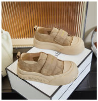 Cuero pan zapatos de las mujeres de la primavera nuevos zapatos retro de velcro de la junta plataforma casual zapatos blancos zapatos versátiles - details 20