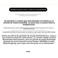 Pantalones Casuales de Encaje Estilo Completo de Pierna Ancha Culottes de Verano para Mujeres - details 3