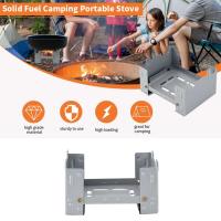 Quemador de estufa de bolsillo portátil plegable para acampar al aire libre con combustible de Alcohol sólido de 95x75mm - details 5
