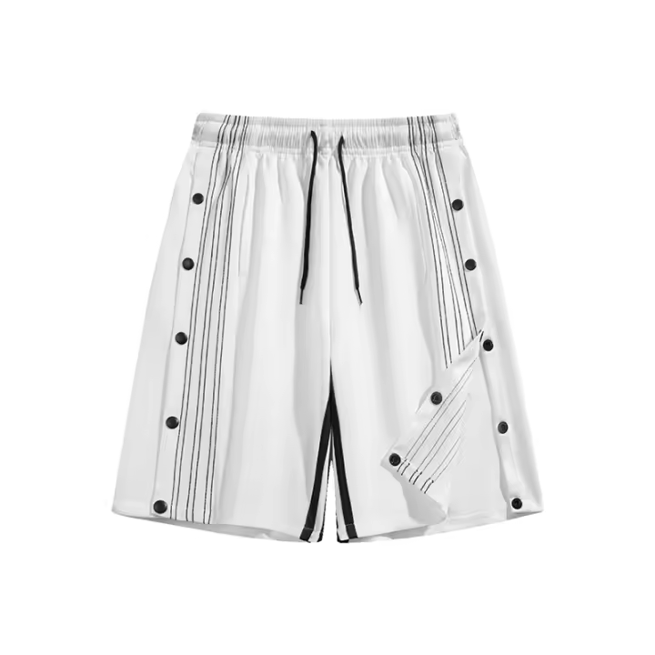 Pantalones Cortos Deportivos de Polyester CHAIFENKO Moda Callejera Versátil para Hombres - 1