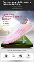 Zapatos de fútbol unisex, uñas rotas TF, herramienta práctica para césped artificial, competencia de entrenamiento fuerte, material transpirable antideslizante - details 3