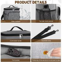 Bolsa de Almuerzo Térmica y Impermeable para Estudiantes 2024 Bolsa de Almacenamiento de Comida con Cierre de Cremallera Lindo en Gris - details 2