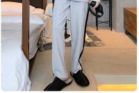 Pijamas con estampado a rayas para hombre, ropa de dormir de algodón peinado con cuello redondo, talla grande, a la moda, Y2k, otoño e invierno, 2024 - details 38