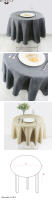 Mantel redondo para fiesta de boda, mantel de mesa, mantel de encaje de imitación, manteles de té y café, decoración de cocina para el hogar - details 5