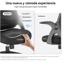 Silla de Oficina Plegable con Apoyabrazos Silla de Oficina Ergonómica de Malla Transpirable - details 24