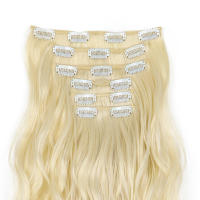 Peluca Cómoda y Transpirable Ajustable para Mujeres Juego de Extensiones de Cabello de 6 Piezas, 16 Clips para Europa, América, Cabello Largo y rizado para Comercios Exteriores, Adecuado para Viajes de Fiesta - details 23