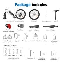iScooter EB3 Bicicleta Eléctrica para Adultos 350W, 36V, 10.4Ah, Velocidad Máxima de 32KM/H, Absorción de Choques de Neumático 26" - details 12