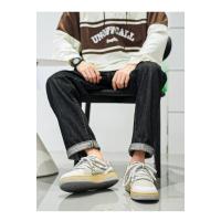 Zapatos De Patinaje Original Para Hombre 2024 Estilo Harajuku Casual Transpirables Moda Verano Deportivos Talla True Fit Material Superior De Cuero Artificial - details 5