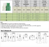 Blusa Sin Mangas a Rayas para Mujer OUWU Top Ajustado con Crema Lateral Ropa de Calle Elegante - details 0