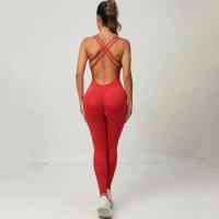 Monos de Yoga sin Mangas para Mujeres Conjunto de Entrenamiento Transpirable con Salto Trasero de Gimnasio - details 40