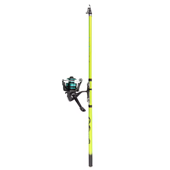 Cañas de pescar portátiles de sección corta, mango de fibra de carbono de durabilidad excepcional para pesca subacuática - 1