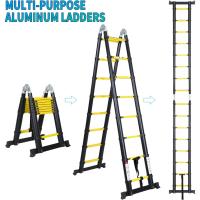 Escalera Telescópica de Aluminio Extensible, Antideslizante, Multiusos Carga de 150kg - details 83