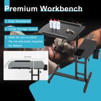 Estación de trabajo de tatuaje móvil portátil, reposabrazos, soporte, mesa de escritorio, bandeja ajustable - details 0