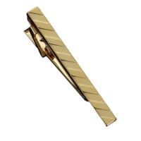 Clip de Corbata Corta para Hombres Estilo Sencillo Abrazadera de Rosa Dorada - details 5
