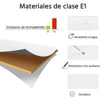 Noche 3 Cajones Noche Nórdico para Dormitorio Auxiliar Minimalista para Cama Blanco - details 2