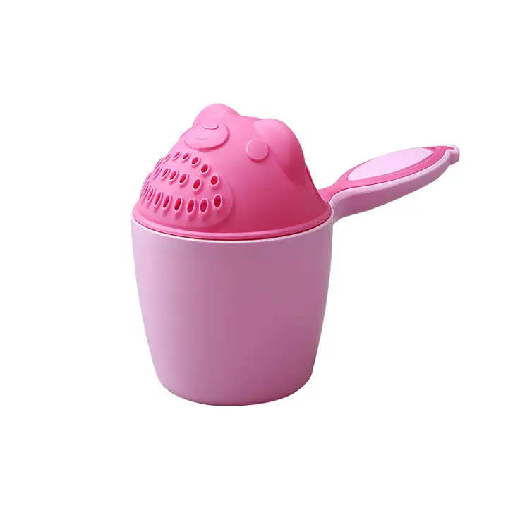 Taza de Champú para Bebés con Diseño de Dibujos Animados Lindos Herramienta de Baño para Niños Taza de Lavado de Cabello Spoon con Bailer - 1