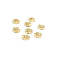 Cuentas de Espacio de Onda Redonda de Metal Dorado 18K 30PCS Alturas Varias Ideal para Hacer Joyas - details 20