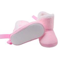 Botas De Nieve Para Bebés Invierno Calientes De Peluche Niños Niñas Antideslizantes Suela Suave Botines Recién Nacidos Unisex - details 8
