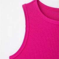 PB & ZA2025-Camiseta corta con cuello redondo, sin mangas, ajustada, informal, versátil, con temperamento, chaleco, novedad de verano, ropa para mujer - details 12