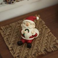 Regalo de Navidad, decoración de resina de animales bonitos, adorno de Papá Noel, decoración creativa de escritorio para oficina - details 11
